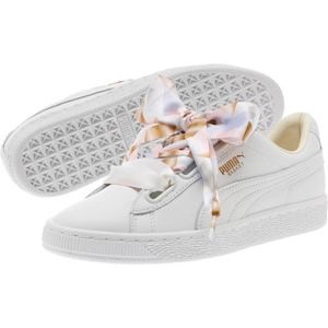 Puma Women's 7.5 Basket Heart Geo Camo Sneakers